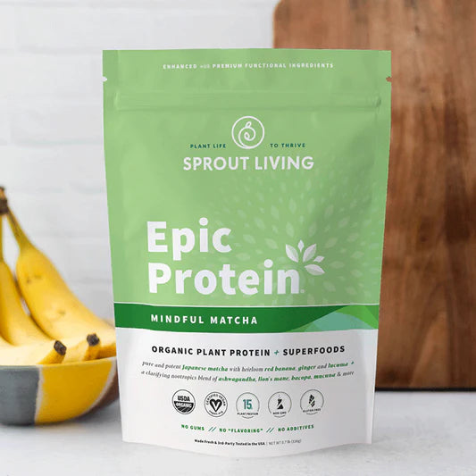 Sprout Living Epic Protein - Mindful Matcha (Individual)
